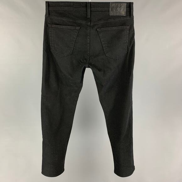 ADRIANO GOLDSCHMIED Size 32 Black Cotton Polyurethane Slim Jeans - Picture 2 of 5